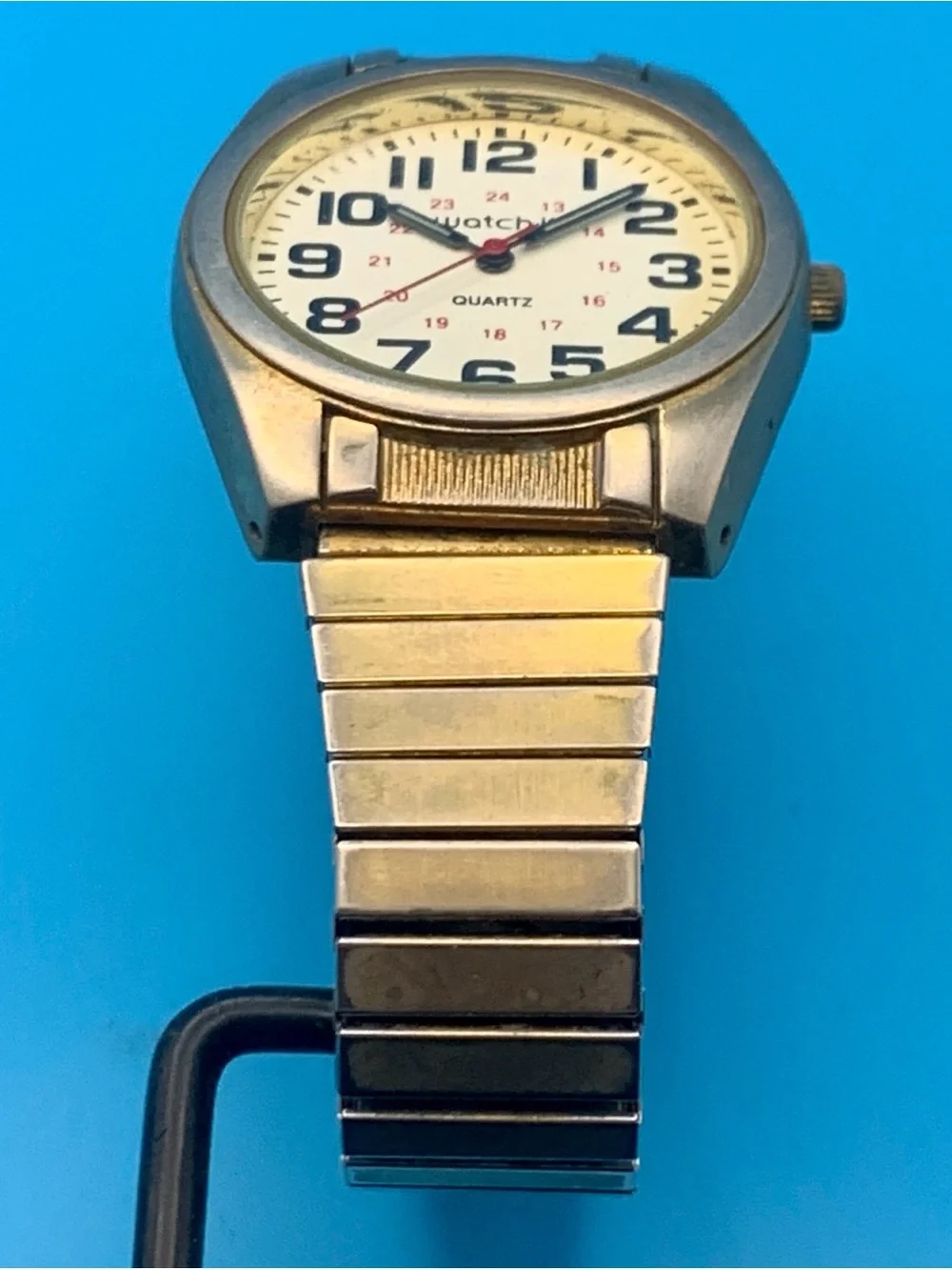 WATCH•IT By ADVANCE Men’s Vintage Military Field Wristwatch Working New Battery
